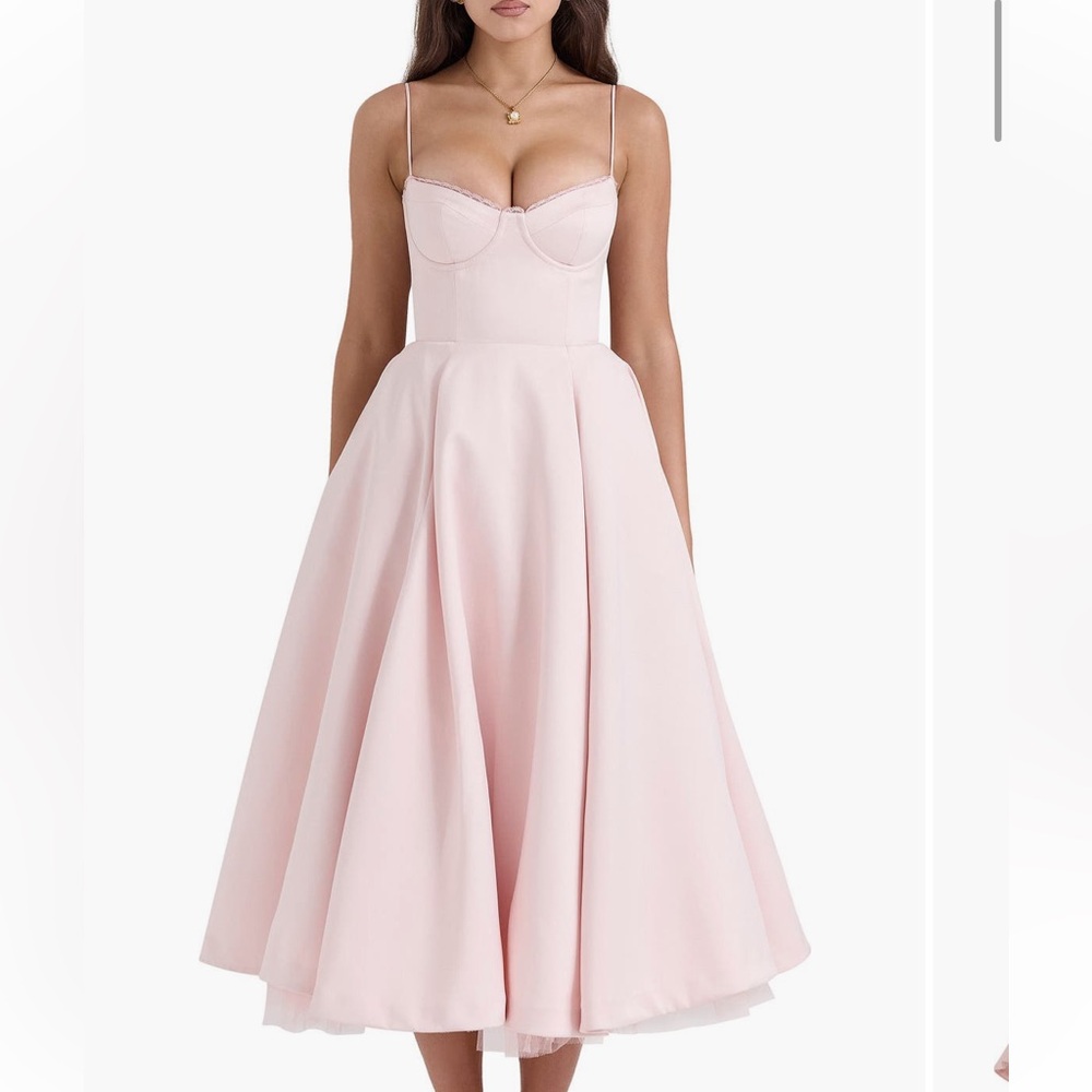 House of CB Mademoiselle Dress - Pink Tulle